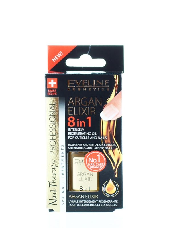 Eveline Tratament Unghii 12 ml Argan Elixir 8 in1