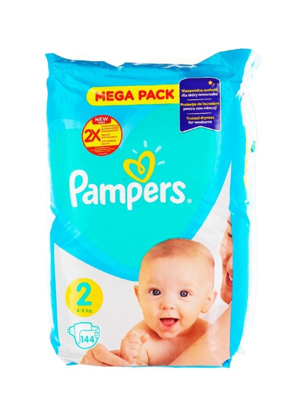 Pampers Scutece nr.2 4-8 kg 144 buc Mega Pack