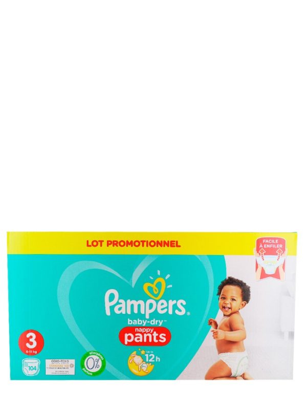 Pampers scutece chilotel nr. 3 6-11 kg 104 buc Baby-Dry