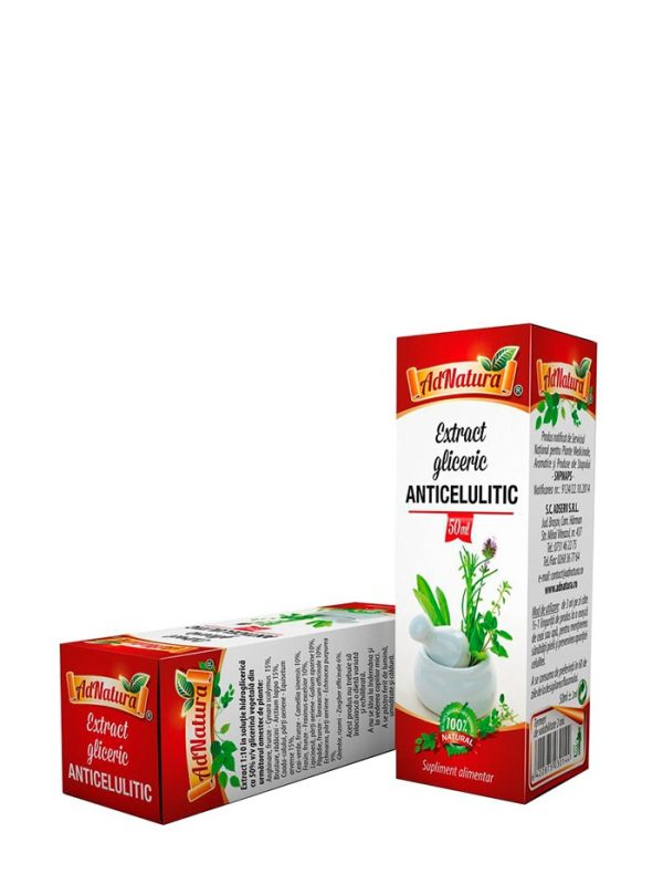 AdNatura Anticelulitic-extract gliceric 50 ml fara alcool