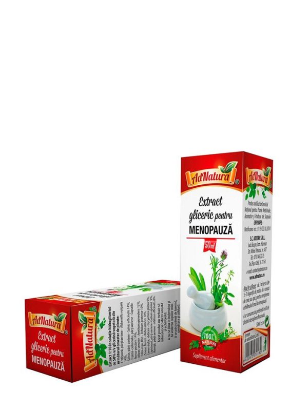 AdNatura Menopauza-extract gliceric 50 ml fara alcool
