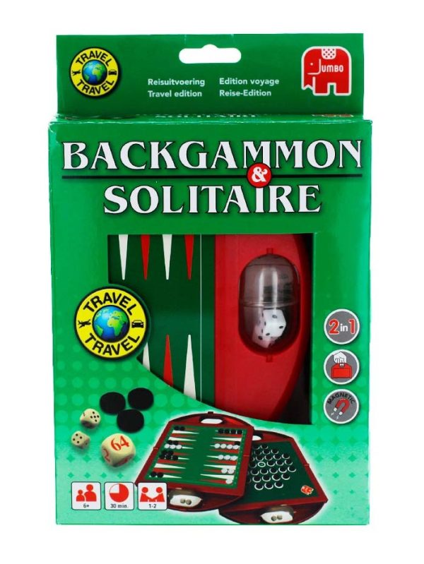 Jumbo Joc de societate 2in1 Table si Solitaire (editia travel)