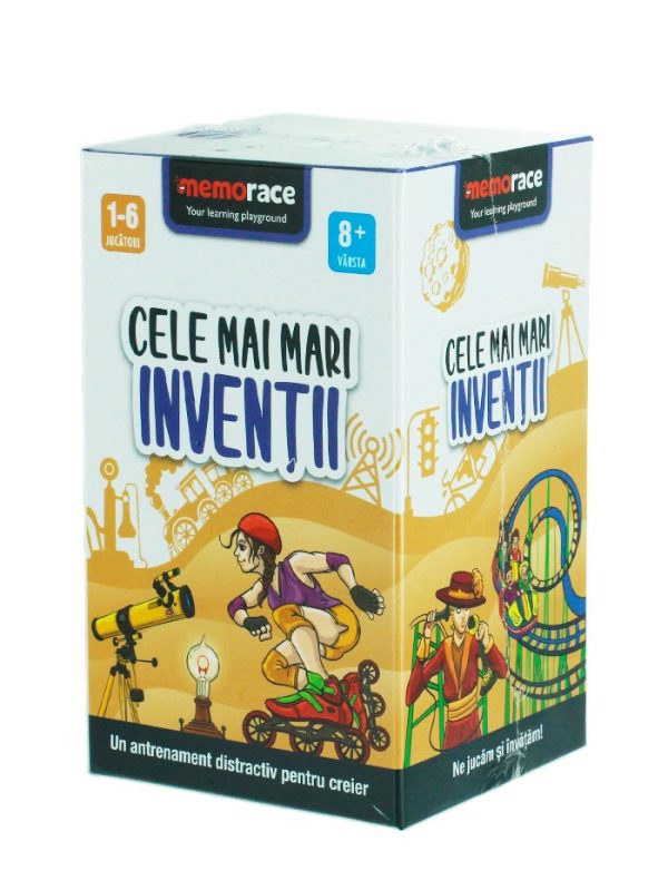 Memorace Joc educativ-Cele mai mari inventii, 8+Ani 58 piese