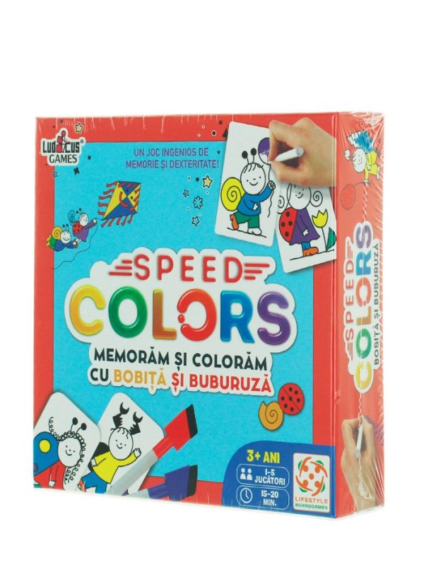 Speed Colors Memoram si coloram cu Bobita si Buburuza 3+Ani