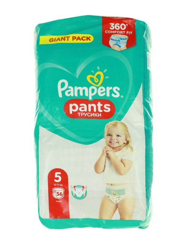 Pampers Scutece chilotel nr.5 12-17 kg 56 buc Comfort Fit
