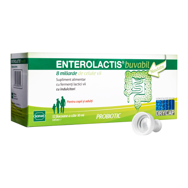 00f472a8331f5_8050762830751.png Enterolactis buvabil 10 ml, 12 flacoane, Sofar