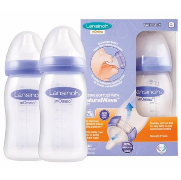 Set biberoane 240ml, 2 bucati, Lansinoh