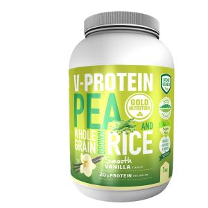 02adee5c44e06_132313678_max.jpg Pudra proteica vegetala V-Protein vanilie, 1kg, Gold Nutrition