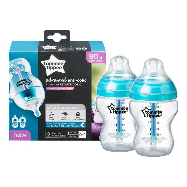 056d4634fac06_5010415225252.jpg Biberon anticolici cu senzor de temperatura +0luni, 260ml, Tommee Tippee