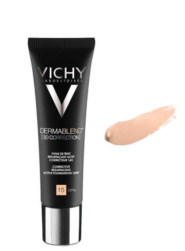 Fond de ten corector Dermablend 3D 15 Opal, 30 ml, Vichy
