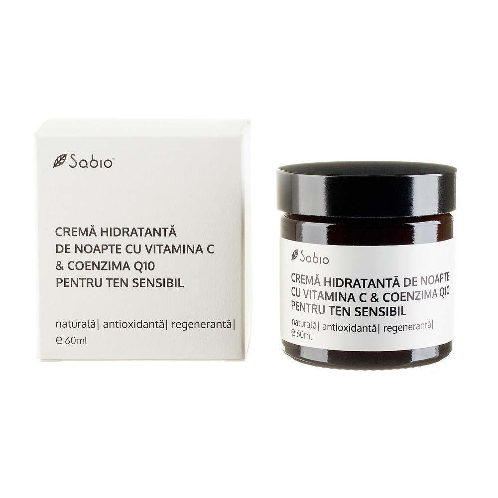 072706d1fed06_6425859806865.jpg Crema hidratanta de noapte pentru ten sensibil cu vitamina C si coenzima Q10, 60ml, Sabio