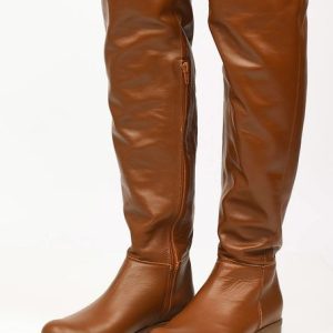 Cizme dama piele Asena Camel