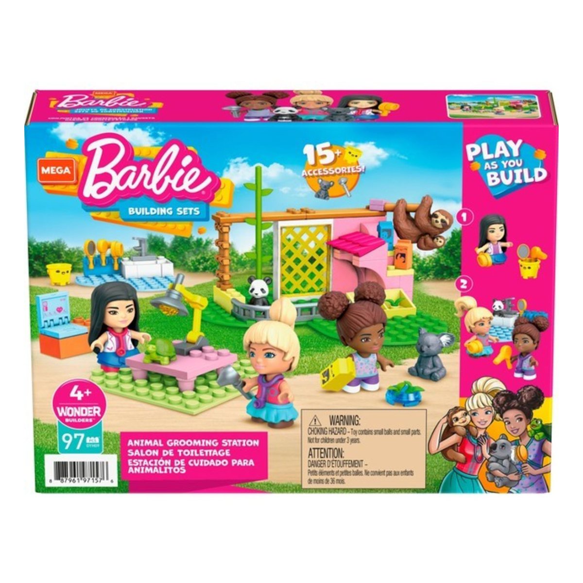 Set Megaconstrux, Barbie, Animal grooming station