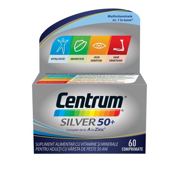 0f70082008806_centrum-de-la-a-la-z-silver-50-60-comprimate-gsk-554.jpg Centrum de la A la Z Silver 50+, 60 comprimate, Pfizer