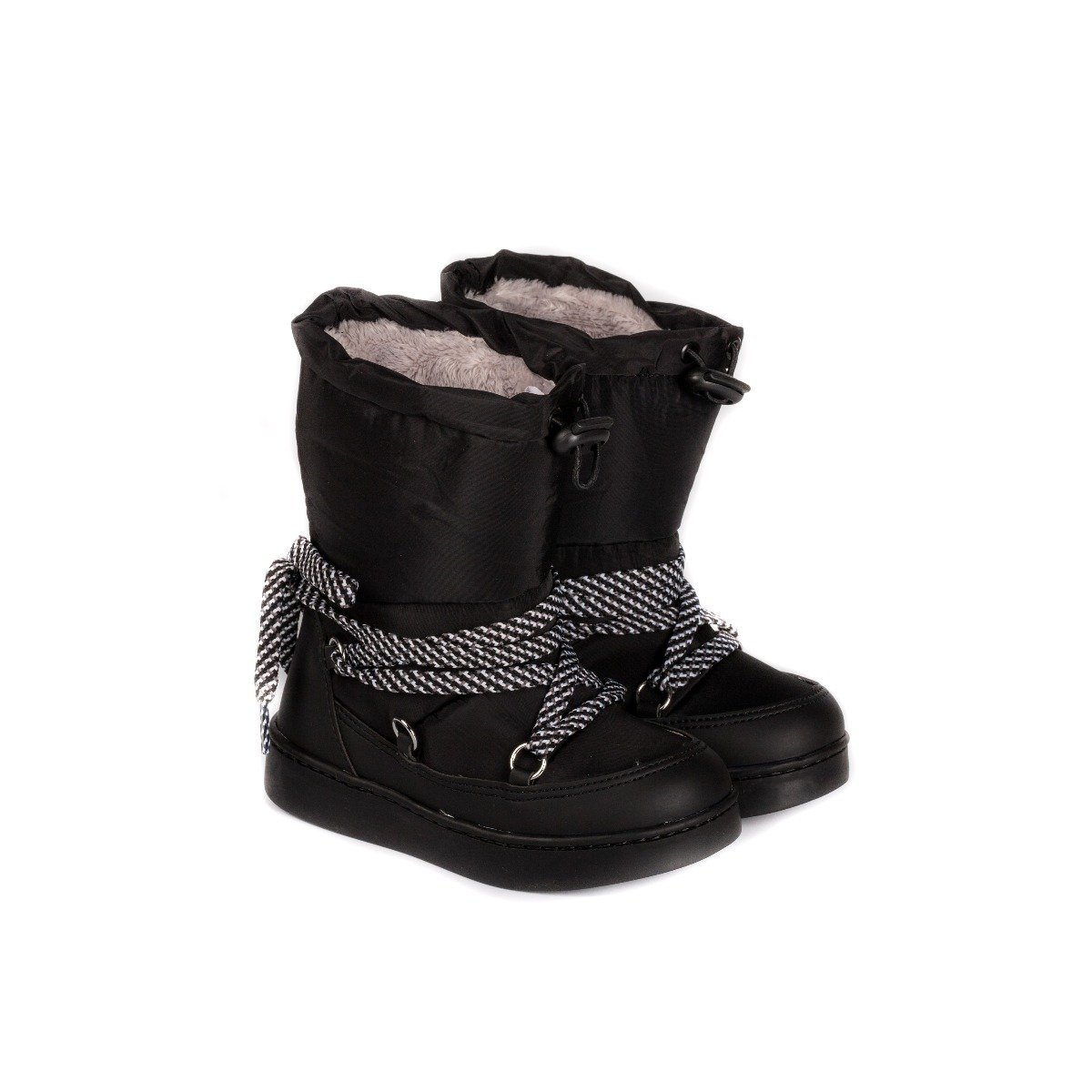 Cizme fete Bibi Urban Urban Boots Black cu blanita