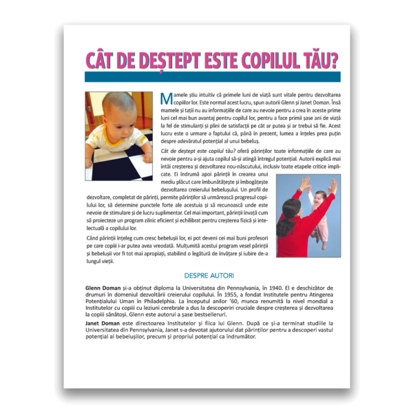 Cat de destept este copilul tau? | Janet Doman, Glenn Doman