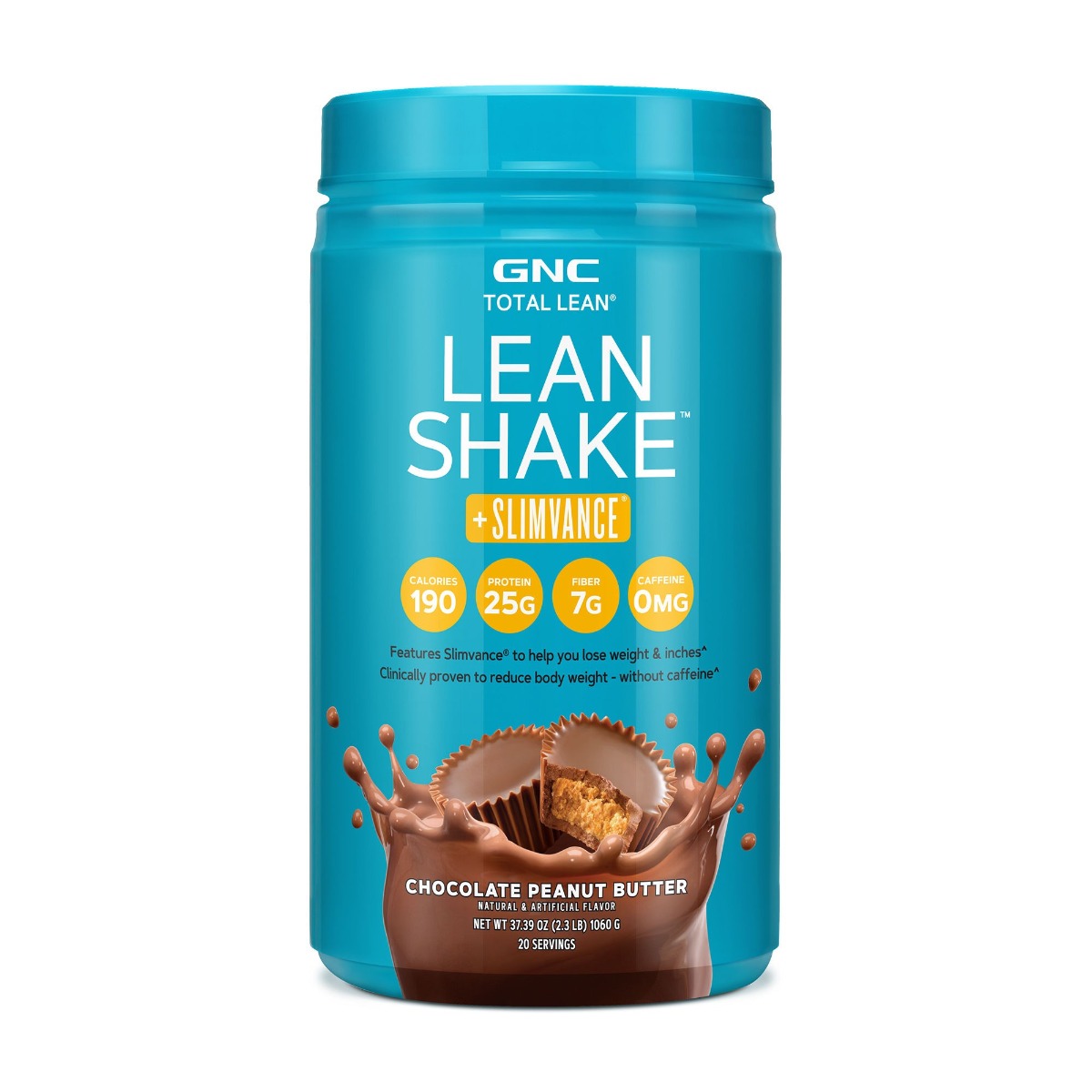 109a195c69416_product_1559299478.jpg Shake proteic cu Slimvance aroma de ciocolata si unt de arahide Total Lean, 1060g, GNC
