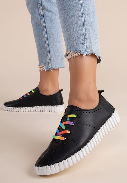 Pantofi piele Laodella Negri