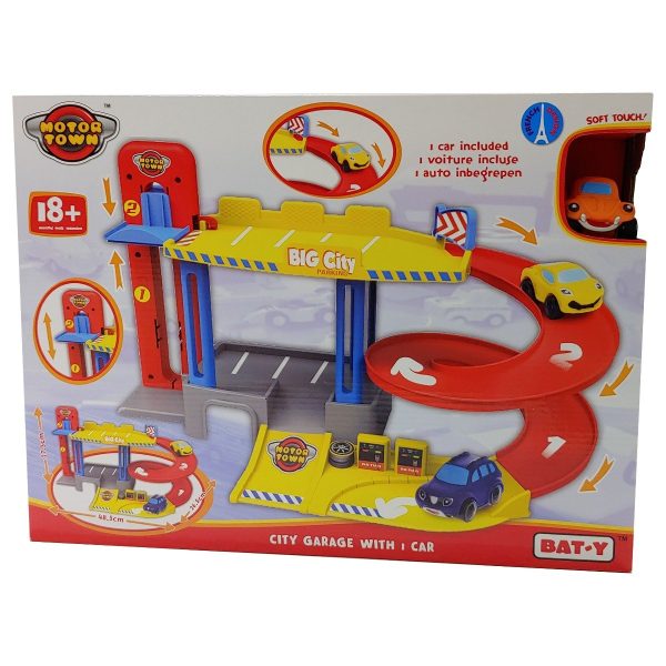 Set de joaca Parcarea din oras cu 1 masinuta Motor Town
