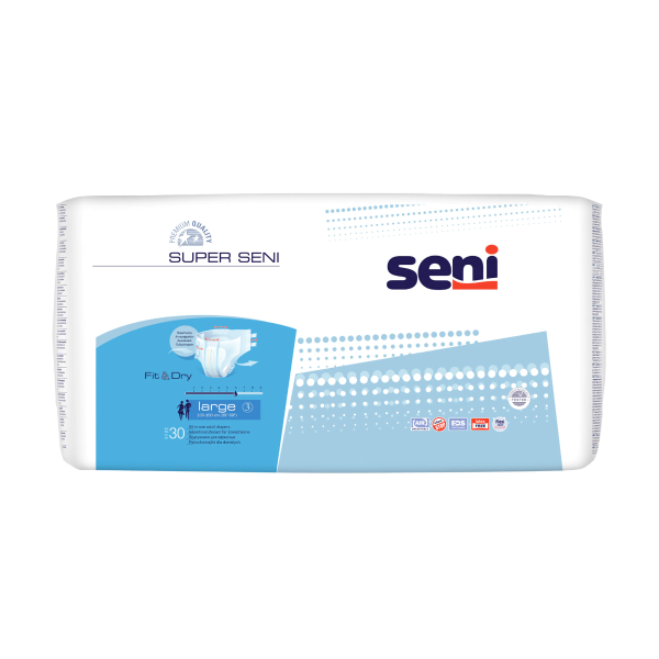 Scutece Super pentru adulti L, 30 bucati, Seni