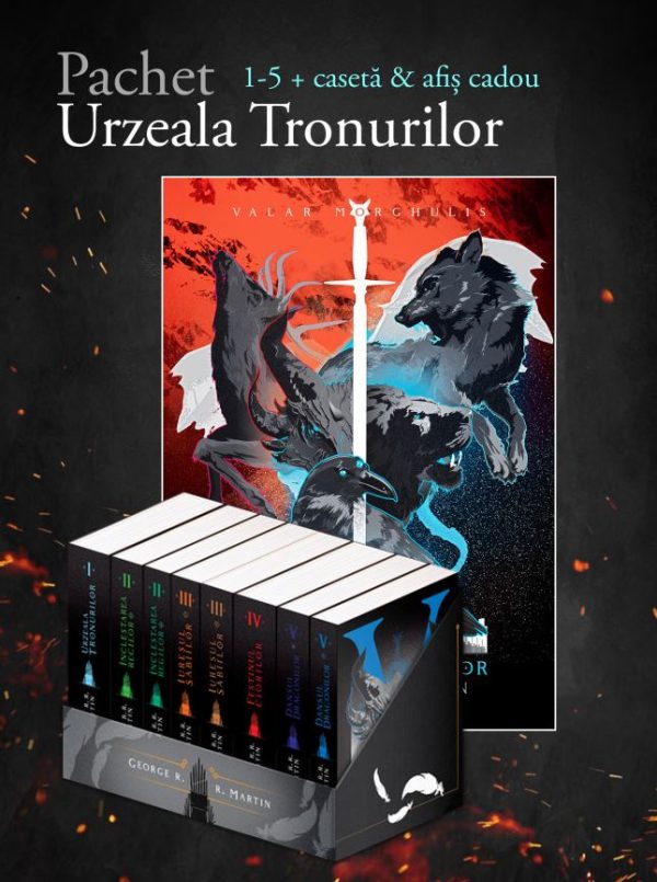 Pachet Seria Cantec de gheața si foc 1- 5 | George R.R. Martin