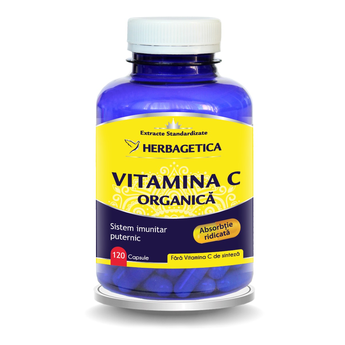 132865e2c6f06_vitamina_c_organica_120cps-6425262005251.jpg Vitamina C Organica, 120 capsule, Herbagetica