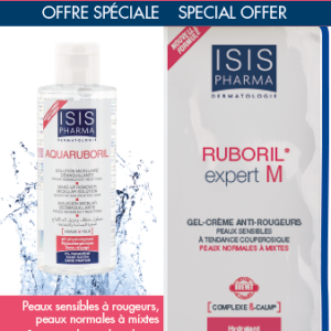 Crema-gel Ruboril Expert M 40ml + Solutie micelara Aquaruboril 100ml, Isis Pharma
