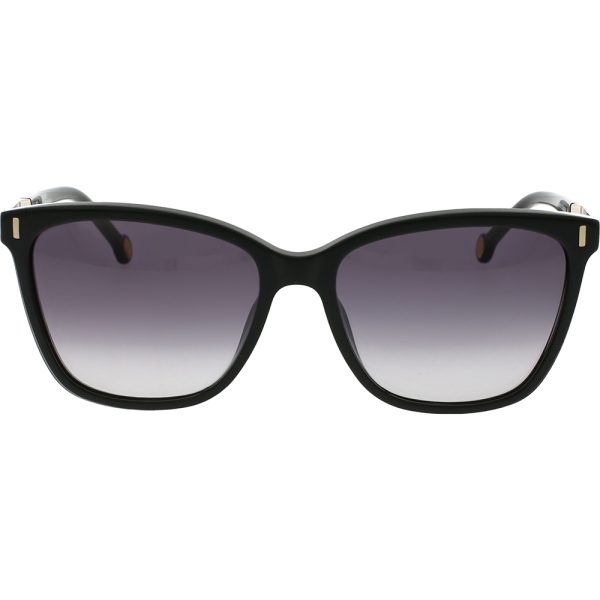 Ochelari de soare Carolina Herrera SHE828 0700, Negru, 56 mm