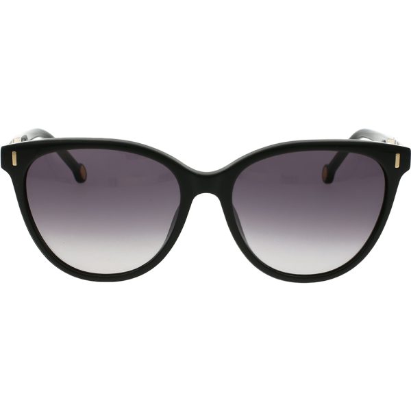 Ochelari de soare Carolina Herrera SHE829 0700, Negru, 56 mm