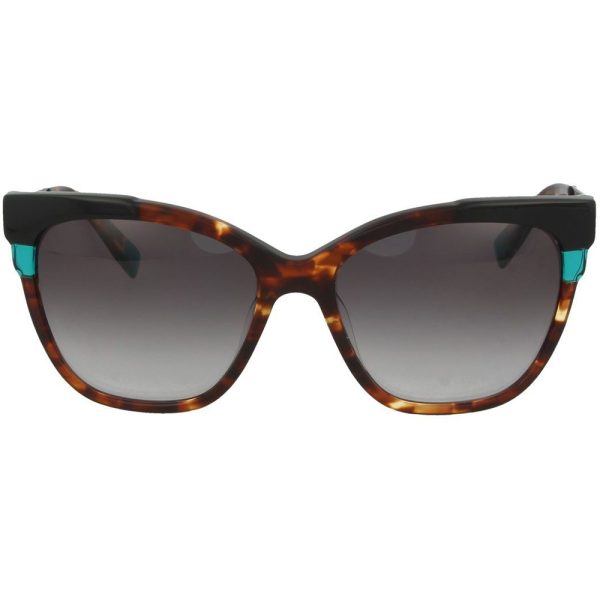 Ochelari de soare Furla SFU148 0743, Havana, 55 mm