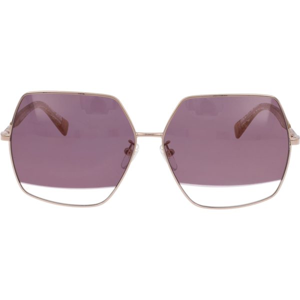 Ochelari de soare Furla SFU234 0300, Auriu, 62 mm