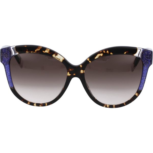 Ochelari de soare Furla SFU241 0780, Havana, 56 mm