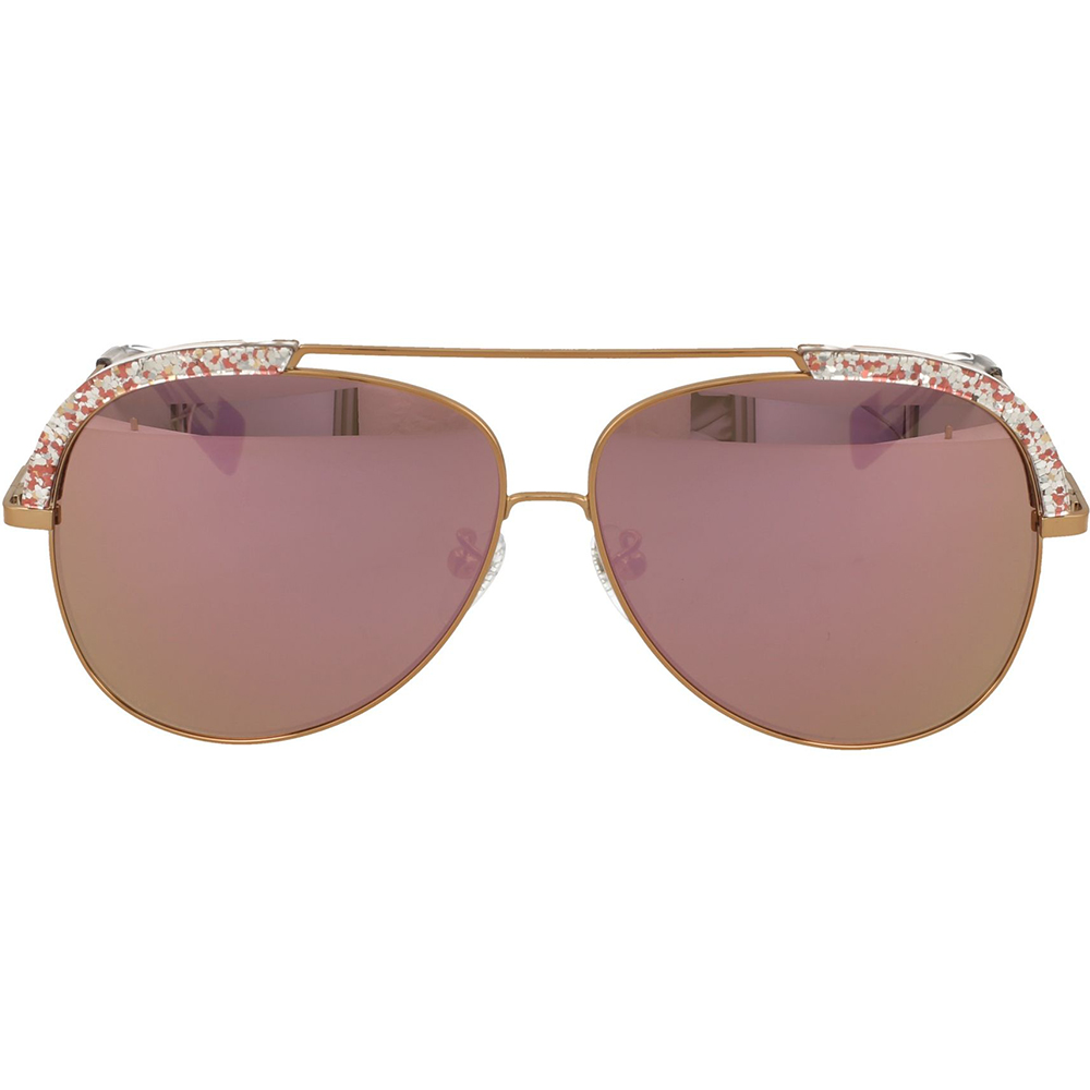 Ochelari de soare Furla SFU284 8FCX, Auriu, 60 mm