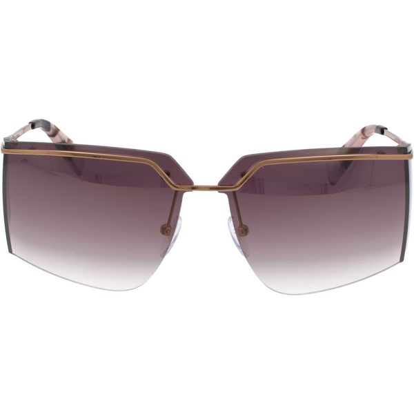 Ochelari de soare Furla SFU309 8FCX, Auriu, 60 mm
