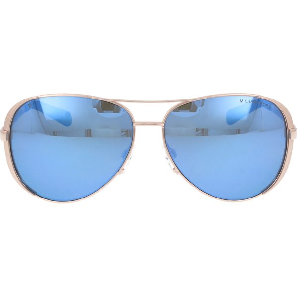 Ochelari de soare Michael Kors MK5004 100322, polarizati, Auriu, 59 mm