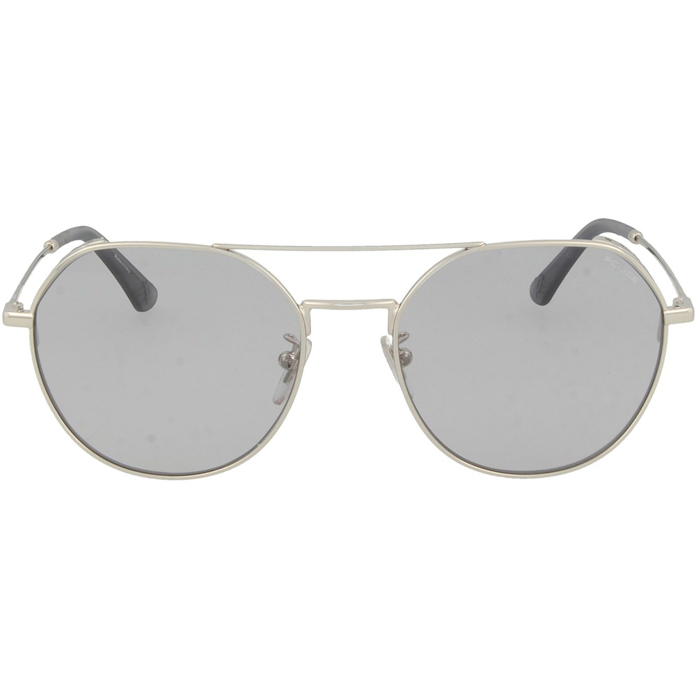 Ochelari de soare Police SPL636 579X, HIGHWAY TWO 5, Argintiu, 55 mm