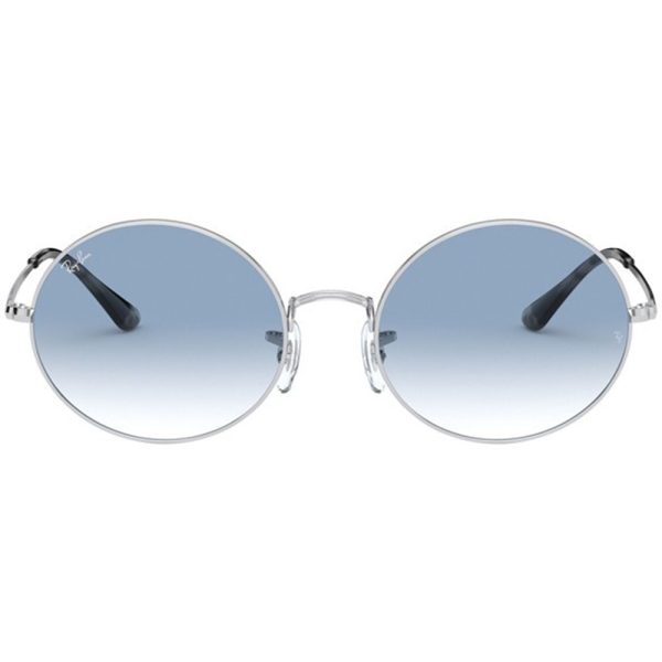 Ochelari de soare Ray-Ban RB1970 91493F, OVAL, Argintiu, 54 mm