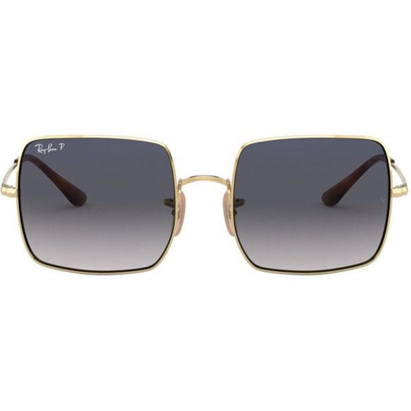 Ochelari de soare Ray-Ban RB1971 914778, SQUARE, polarizati, Auriu, 54 mm