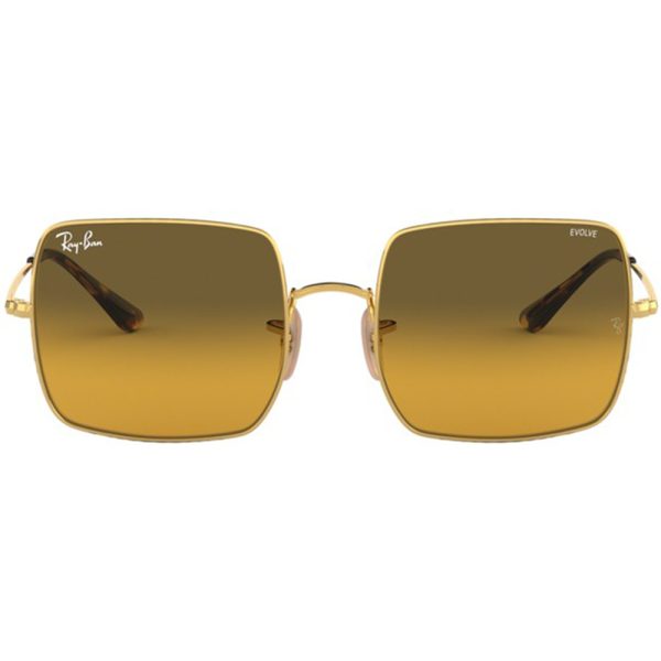 Ochelari de soare Ray-Ban RB1971 9150AC, SQUARE, Auriu, 54 mm