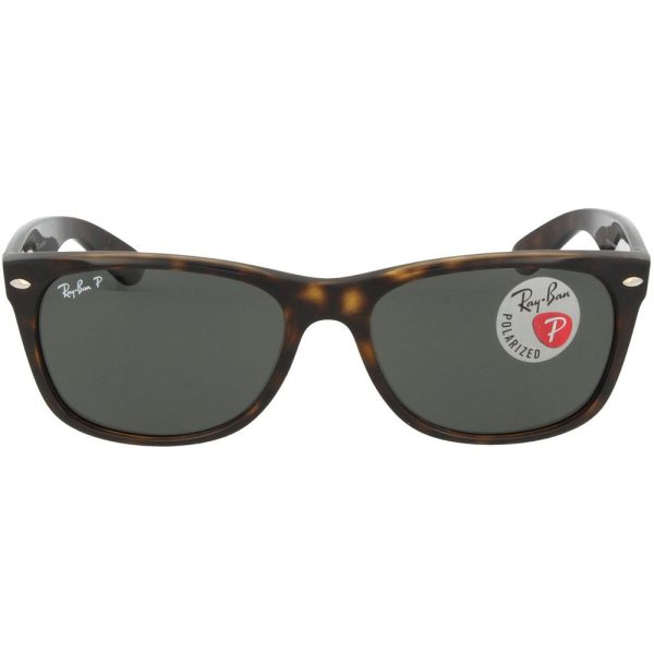 Ochelari de soare Ray-Ban RB2132 902/58, NEW WAYFARER, polarizati, Maro, 58 mm