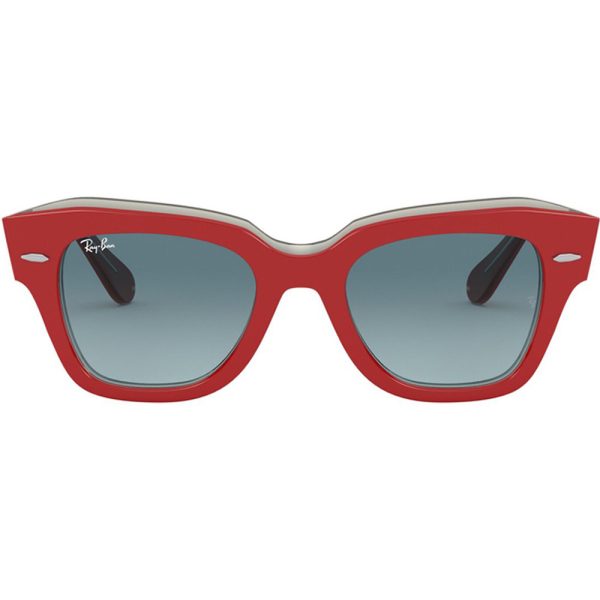 Ochelari de soare Ray-Ban RB2186, STATE STREET, Rosu, 12963M, 49 mm