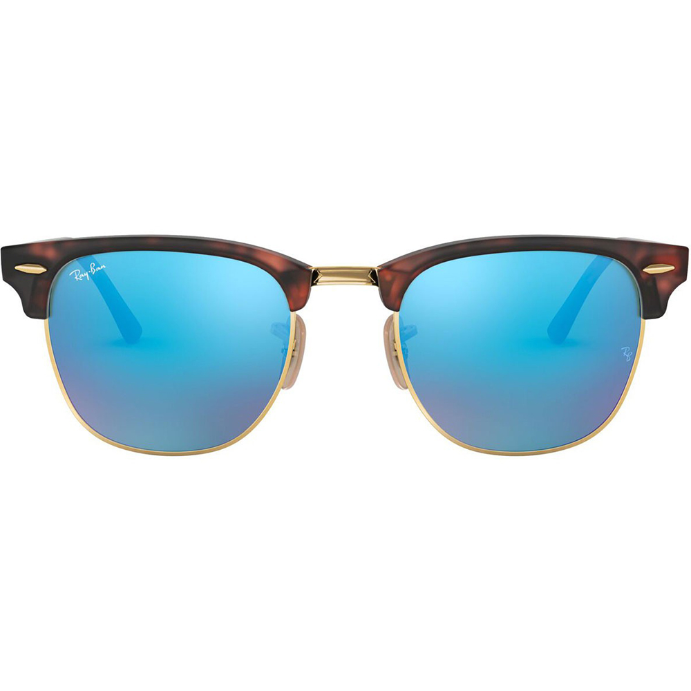 Ochelari de soare Ray-Ban RB3016 114517, CLUBMASTER, Auriu, 49 mm