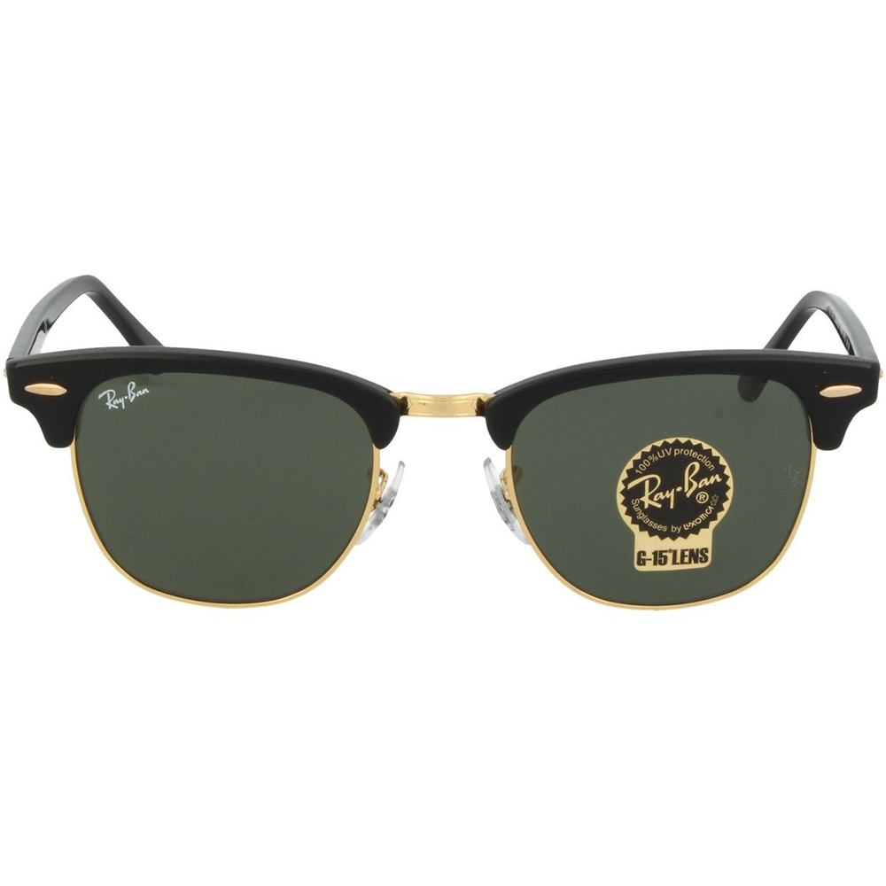 Ochelari de soare Ray-Ban RB3016 W0365, CLUBMASTER, Auriu, 49 mm