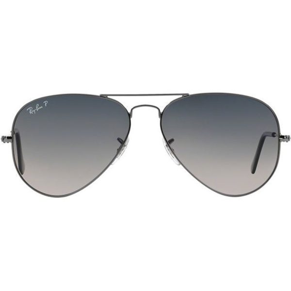 Ochelari de soare Ray-Ban RB3025 004/78, AVIATOR, polarizati, Gri, 55 mm