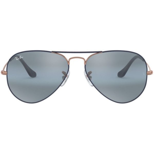 Ochelari de soare Ray-Ban RB3025 9156AJ, AVIATOR, Albastru, 58 mm