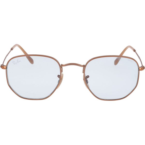 Ochelari de soare Ray-Ban RB3548N 91310Y, HEXAGONAL, Auriu, 51 mm