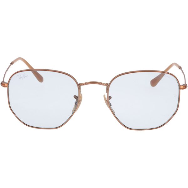 Ochelari de soare Ray-Ban RB3548N 91310Y, HEXAGONAL, Auriu, 54 mm