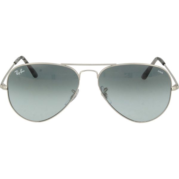 Ochelari de soare Ray-Ban RB3689 9149AD, Argintiu, 58 mm