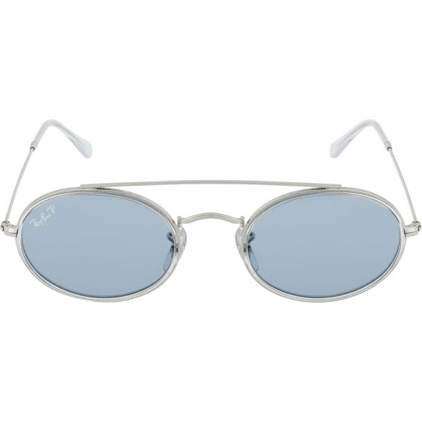Ochelari de soare Ray-Ban RB3847N 003/02, polarizati, Argintiu, 52 mm
