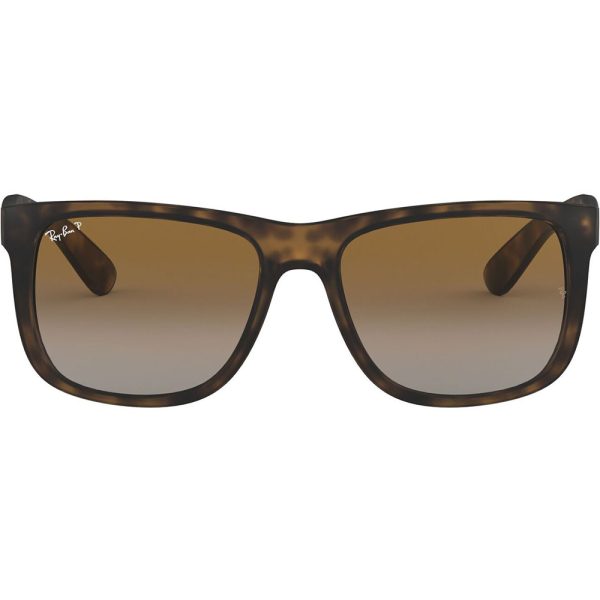 Ochelari de soare Ray-Ban RB4165 865/T5, JUSTIN, polarizati, Maro, 54 mm